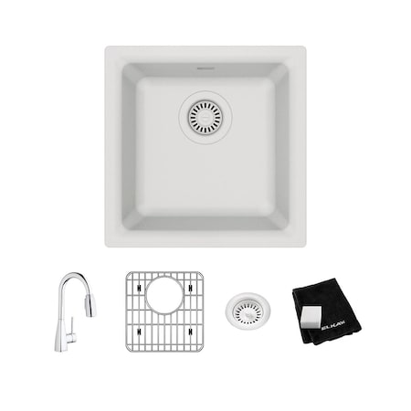 Elkay Sink Kit, Dual Mount, 0 Hole, White ELG1616WH0FC